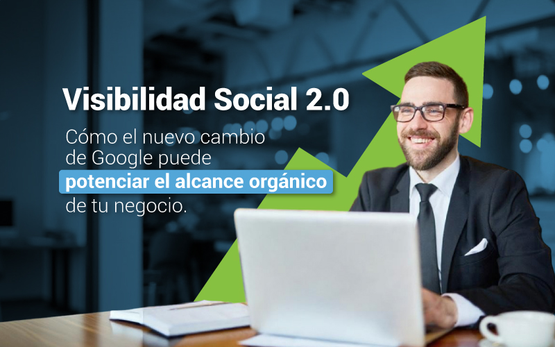 Empresario analizando métricas de marketing digital mostrando publicaciones de Instagram apareciendo en resultados de Google Up Ideas Agency