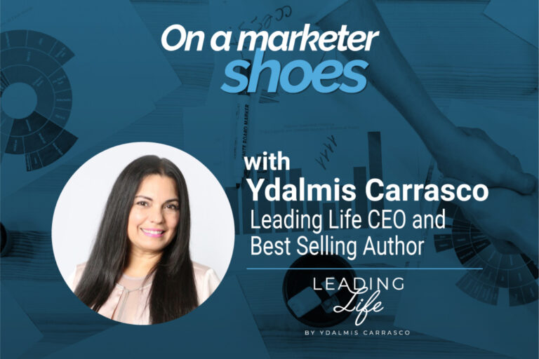 On a marketers shoes with Ydalmis Carrasco